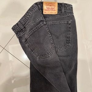 Levi’s Black 90s Vintage 550 Denim Jeans, 34”